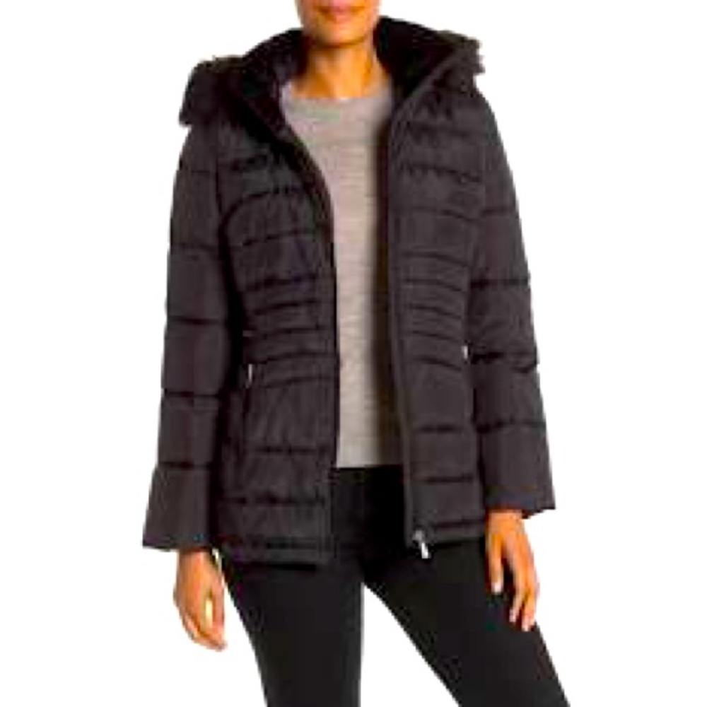 Michael Kors jacket w/ black faux fur collar